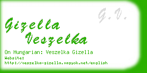 gizella veszelka business card